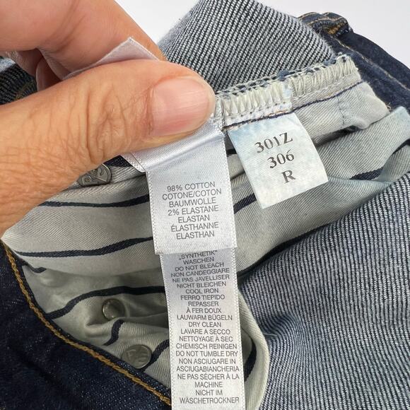 NEW PS by Paul Smith Tapered Fit Blue Dark Wash Denim Jeans 31X34 Tall - Picture 10 of 16